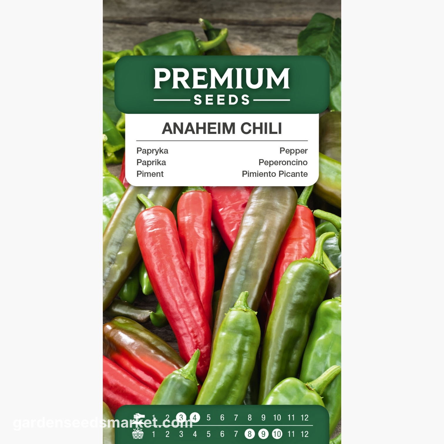 チリペッパー「アナハイムチリ」-セミホット品種 - – Garden Seeds