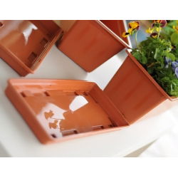 Saucer for outdoor flower pot Agro - 65 cm - Terracotta