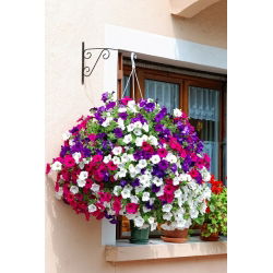 Coș de flori agățat cu mată din fibră de nucă de cocos - 25 cm - 