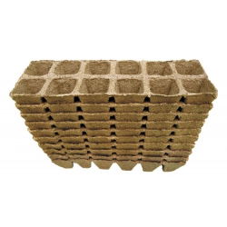 Firkantede torvpotter 4 x 5 cm - 12 stykker - 