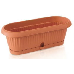Long flower pot - Terra - 26,5 cm - Terracotta