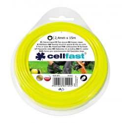 Kaszavonal fűnyírókhoz - 2,4 mm, 15 m - csillag alakú - CELLFAST - 