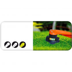 Kaszavonal fűnyírókhoz - 2,4 mm, 15 m - csillag alakú - CELLFAST - 