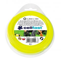 Linha de corte para aparadores de grama - 1,3 mm, 15 m - quadrado - CELLFAST - 