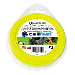 Kaszavonal fűnyírókhoz - 3,0 mm, 15 m - kerek - CELLFAST - 