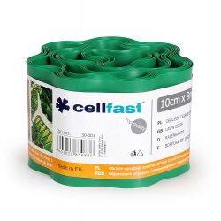 Grøn græsplæne kantet - 10 cm x 9 m - CELLFAST - 