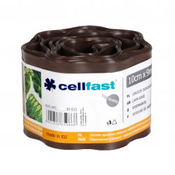 Brun græsplæne kantning - 10 cm x 9 m - CELLFAST - 
