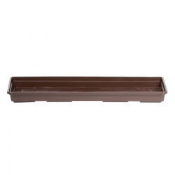 Piring untuk pot bunga luar ruangan Agro - 65 cm - coklat - 