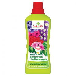 Minerální hnojivo pro domácí a balkonové rostliny - Fruktovit® - 1 litr - 