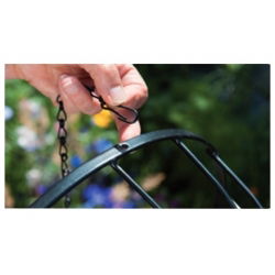 Lanț pentru agățat coșuri de plante 45 cm - vopsit negru - 