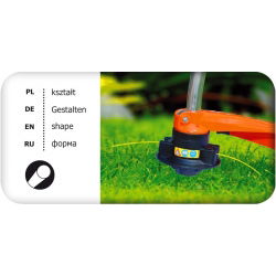 Kaszavonal fűnyírókhoz - 2,4 mm, 15 m - kerek - CELLFAST - 