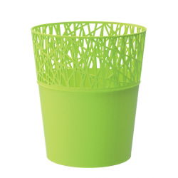 Rund blomkruka med spets - 18 cm - City - Lime - 