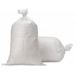Fehér polipropilén zsák - 50 x 80 - 25 kg - 50 g / m2 - 