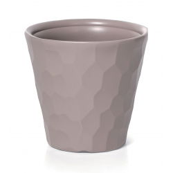 Vaso di fiori rotondo - Rocka - 35 cm - Mocca - 