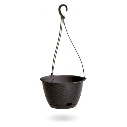 Vas de flori agățat cu farfurie - Ratolla - 24 cm - Umbra - 