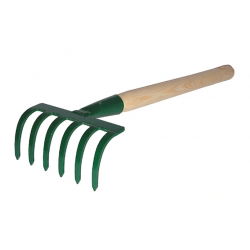 Râteau à main à 6 dents - 30 cm - 