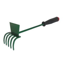 Rastrello da giardino universale con manico - 30 cm - 