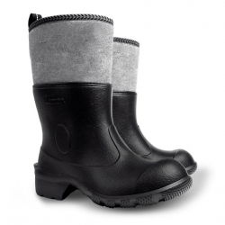 Miesten vaahtomuovilla eristetyt wellingtons Filcok - mustat galoshes, koko 41 - 