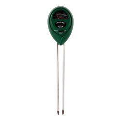 3-i-1 jordtester - pH-meter + hygrometer + sollyseksponeringsmåler - 