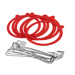 Resortes + sellos de goma para frascos Mason set - 10 piezas - 