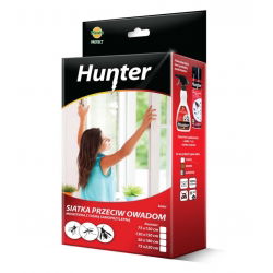 Síťový ochranný mříž s černými dveřmi se samolepicí páskou - 75 x 220 cm - Hunter - 