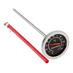 Thermometer voor roken en barbecuen - temperatuurbereik 0-120 ° C - 210 mm - 