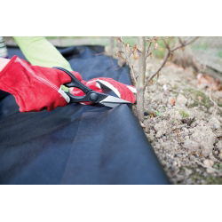 Vello nero anti-erbaccia (agrotessuto) - per pacciamatura - extra spesso - 1,20 x 20,00 m - 