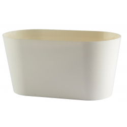 Ovaalne istutuskast "Vulcano" - 23 cm - kreemikasvalge - 
