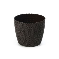 Vỏ nồi tròn "Magnolia Jersey" - 11 cm - nâu mocha - 
