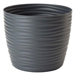 Ümmargune taimepott "Sahara petit" - 13 cm - antratsiithall - 