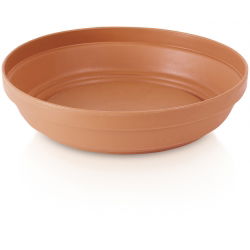 "Glinka" plantegryde tallerken ø 11 cm - terracotta-farvet - 