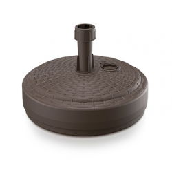 Base para sombrilla / Sombrilla redonda "Base para sombrilla Rato" - ø 39 cm - ámbar, marrón oscuro - 