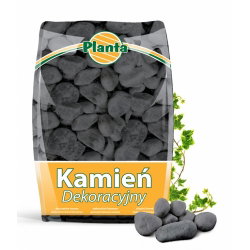 Pedra preta de seixo - Preto Ébano - 40 - 60 mm - Planta - 20 kg - 