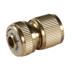 Raccordo rapido in ottone con arresto - 1/2 " - 