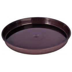 Runde Holzmaserung "Elba" Untertasse - 17 cm - braun - 
