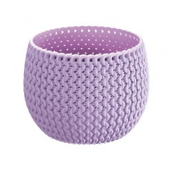 "Splofy" yuvarlak bitki potu Kase Temel - 18 cm - açık yaban mersini-mor - 