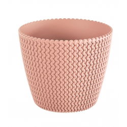 Maceta redonda "Splofy" - 26 cm - melocotón - 