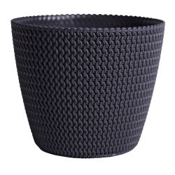 "Splofy" okrugla biljka - 19 cm - antracit-siva - 