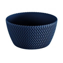 "Splofy" round shallow flower pot - bowl - 23.6 cm - anthracite-grey