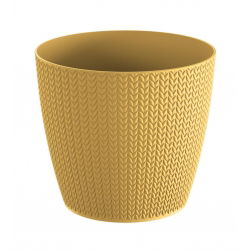 Ümara taimepott "nisu" - 13 cm - India kollane - 