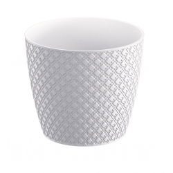 Vaso redondo "Orient" - 13 cm - branco - 