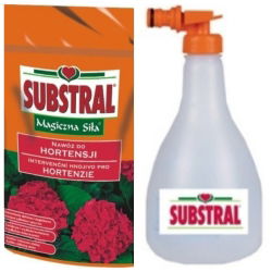 Fertilizzante per ortensia "Magiczna Siła" (Magical power) - set con un distributore da giardino montato su tubo - 