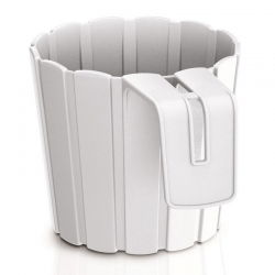 Oală pentru plante suspendate „Boardee Hook” - 14,4 cm - alb - 