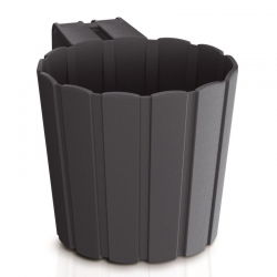 "Boardee Hook" hanging plant pot - 14.4 cm - anthracite-grey