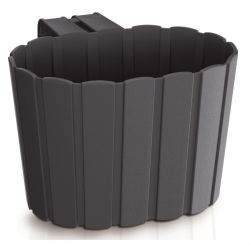 Oală pentru plante suspendate „Boardee Hook” - 19,4 cm - gri antracit - 