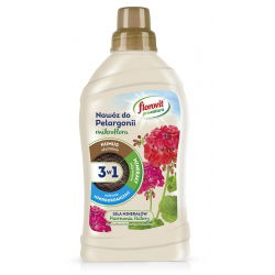 Fertilizante de geranio 3 en 1 - fertiliza, nutre y protege - Pro Natura - Florovit® - 1 l - 