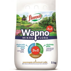 3-in1 granulated lime - lime, usable bacteria and humus - Mikroflora - Florovit® - 5 kg