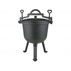 Lonac od lijevanog željeza - lonac za krijes - 5 l - 