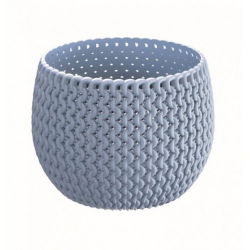 "Splofy" Yuvarlak Saksı Kase Basic - 18 cm - Buzlu Gri - 