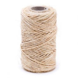 Fio de sisal natural - 100 g / 50 m - 